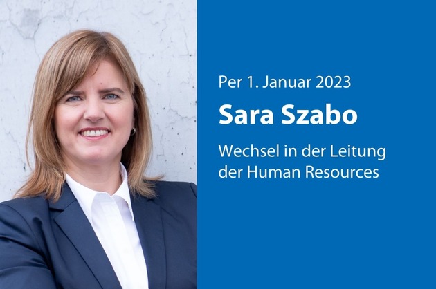 Sara Szabo übernimmt per 1.1.2023 die Leitung der Human Resources