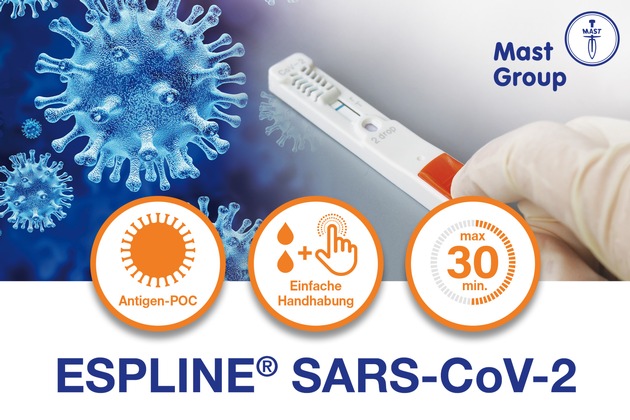 ESPLINE SARS-CoV-2 Antigen-Schnelltest aus Japan exklusiv über Mast Diagnostica erhältlich