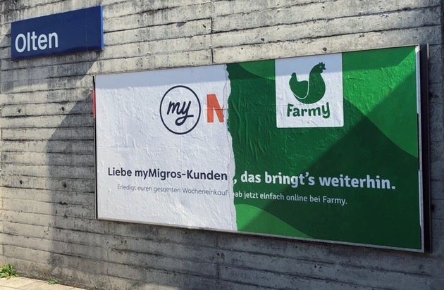 Farmy: Farmy wirbt humorvoll myMigros Kunden ab