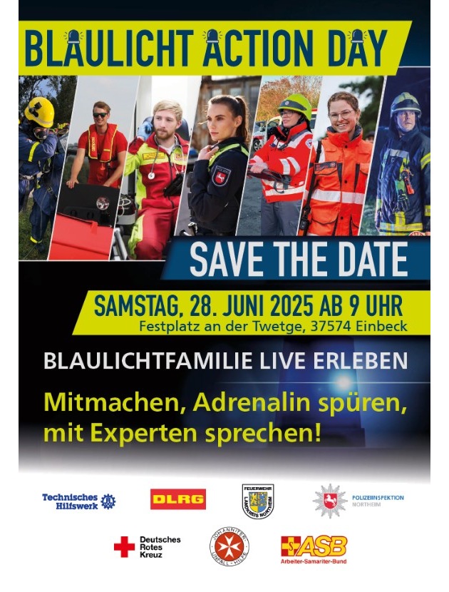 POL-NOM: Blaulicht-Action-Day 2025 in Einbeck - Hinweise zur Veranstaltung