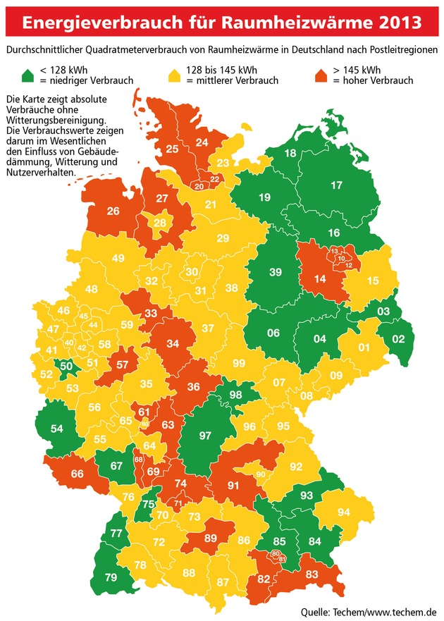 Energieeffizienz in Immobilien: kaum Fortschritte, merkliche regionale Unterschiede (FOTO)