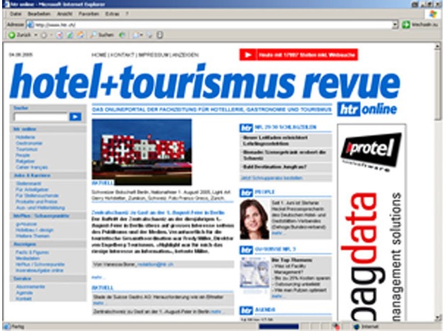 hotelleriesuisse et hotel+tourismus revue: Nouvelle présentation sur le web