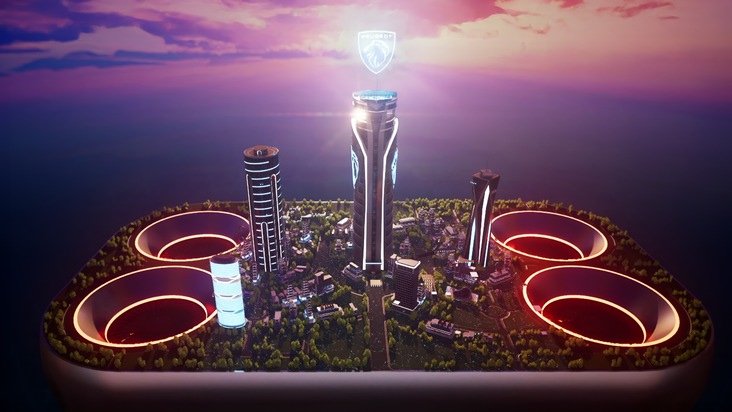 Peugeot Deutschland GmbH: Zum Entdecken: das PEUGEOT POLYGON CONCEPT in POLYGON CITY, einer Insel im Fortnite-Universum