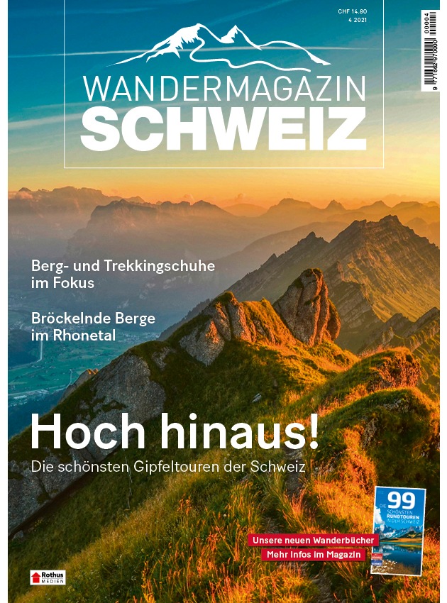 Neue Ausgabe: Wandermagazin SCHWEIZ 4/2021
