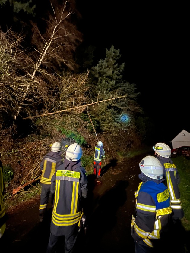 FW-EN: 35 wetterbedingte Einsätze für die Hattinger Feuerwehr