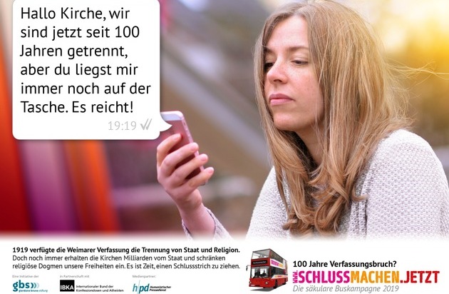 Giordano Bruno Stiftung: Deutsche Bahn untersagt Werbung für säkulare Buskampagne