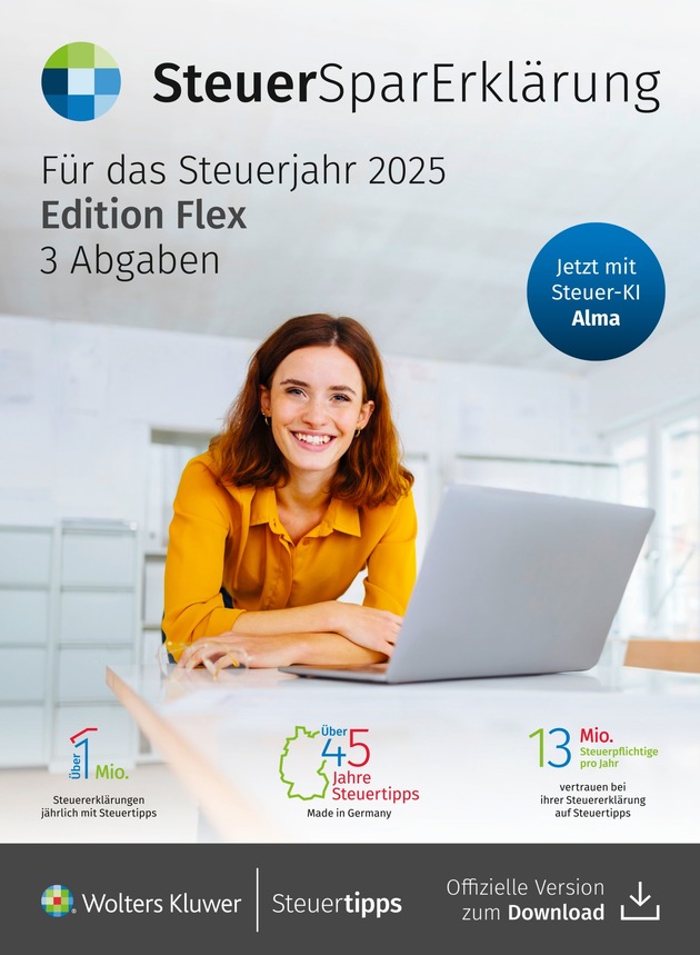 Wolters Kluwer präsentiert SteuerSparErklärung Online