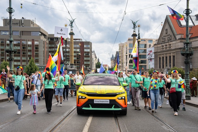 Škoda Auto betont sein Engagement für Vielfalt als Hauptpartner der Prague Pride 2025