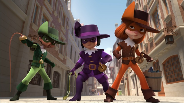 Neue Animationsserien im Herbst bei KiKA / &quot;Team Nuggets&quot; und &quot;Die drei Musketiere - Eine für alle, alle für Eine&quot; feiern ab 3. November 2025 Premiere