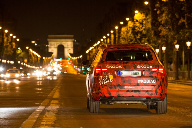 SKODA KODIAQ inspiziert die Schlussetappe der Tour de France (FOTO)