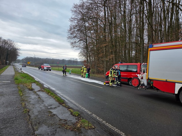 FW Datteln: Kraftstoffspur führt durch das gesamte Staftgebiet