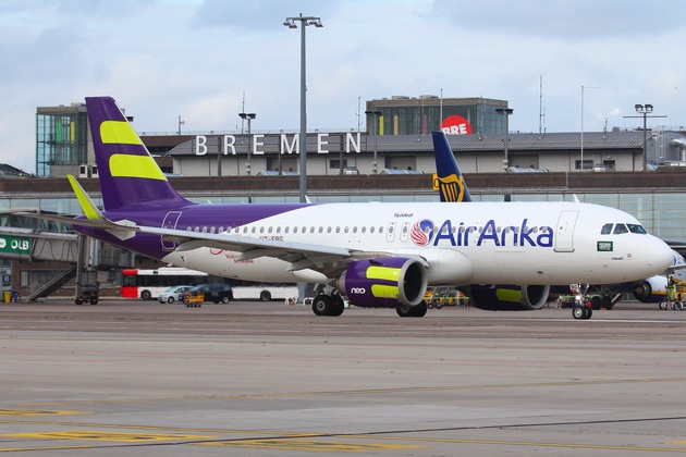 Flughafen Bremen: Air Anka zum ersten Mal am Bremen Airport gelandet