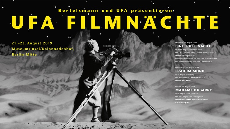 Bertelsmann SE & Co. KGaA: UFA Filmnächte in Berlin wieder mit großen Meisterwerken des Weimarer Kinos
