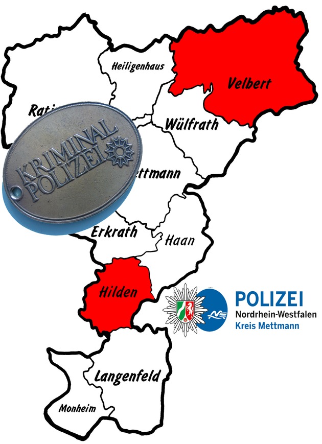 POL-ME: Einbrüche aus dem Kreisgebiet - Velbert / Hilden - 2209095