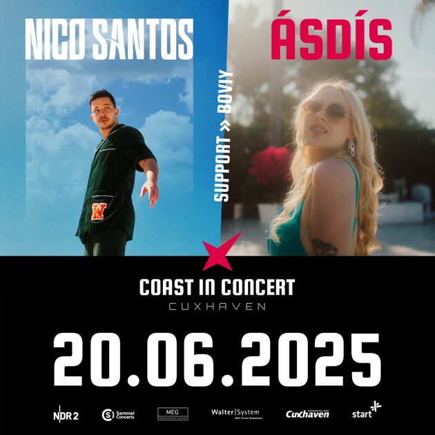 Der Countdown läuft: COAST IN CONCERT am 20. und 21. Juni 2025 in Cuxhaven