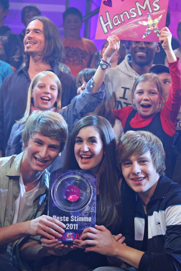 &quot;HansMS&quot; ist Deutschlands beste Schülerband! / Im großen Finale von &quot;KI.KA LIVE Beste Stimme 2011&quot; gewinnt &quot;HansMS&quot; aus Wiernsheim (mit Bild)