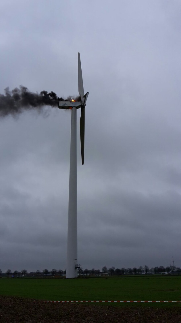 FW-KLE: Brand einer Windkraftanlage - Abschlußmeldung