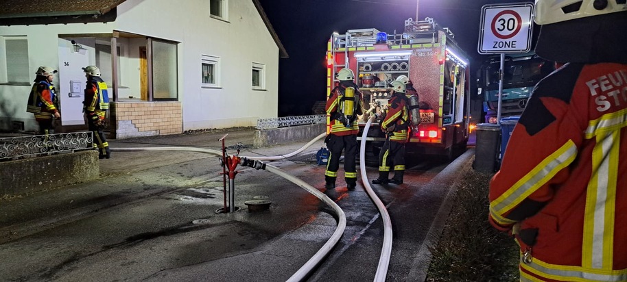 FW Stockach: Gemeldeter Gebäudebrand