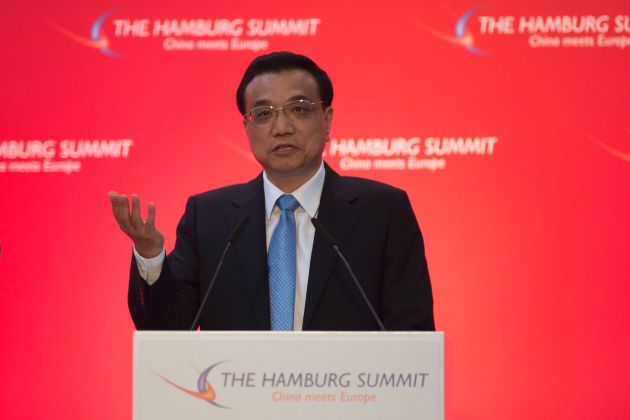 &quot;EU und China brauchen einander mehr als je zuvor&quot; / Chinas Ministerpräsident Li Keqiang zu Gast beim &quot;Hamburg Summit&quot; in der Handelskammer
