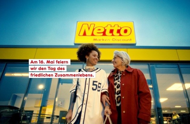 Internationaler Tag des friedlichen Zusammenlebens - Netto inspiriert mit neuer Kampagne für mehr Zusammenhalt in der Gesellschaft