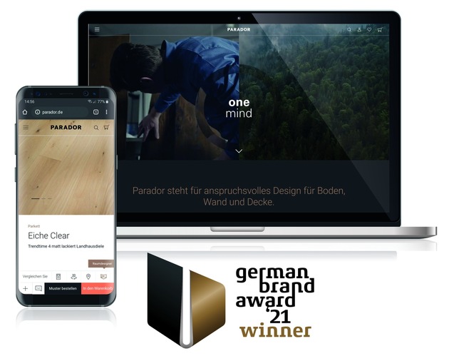 Parador gewinnt zwei German Brand Awards