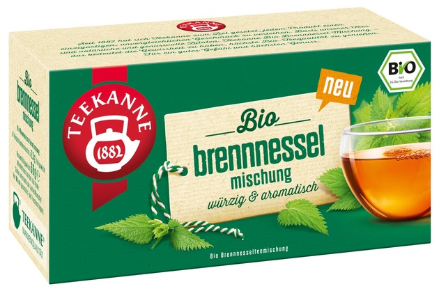 Pressemitteilung: Natürlich. Pur. Bio: TEEKANNE erweitert Bio Pur um die neue Sorte Brennnessel