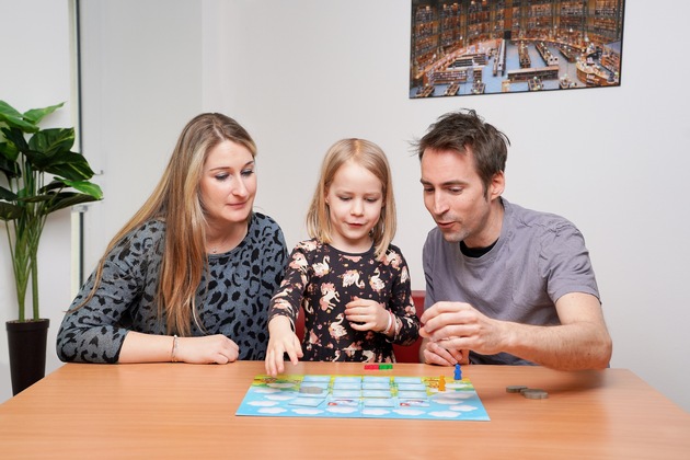 Cloud Race: Ein kurzweiliges Kinderspiel über den Wolken von Piatnik