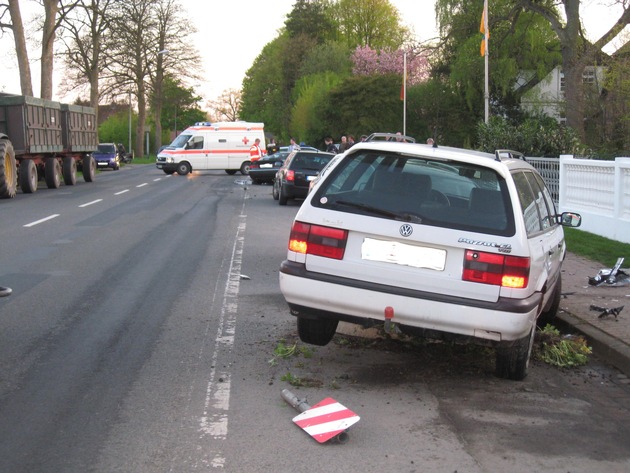 POL-WL: Pkw geriet in Gegenverkehr, zwei Verletzte und hoher Schaden ++ Überfall auf Spielhalle, Täter flüchtet ohne Beute ++ Vierjähriger Junge machte sich auf große Reise ++ Außenbordmotor gestohlen