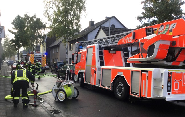 FW-BN: Kellerbrand in Bonn-Küdinghoven - eine Person wurde leicht verletzt