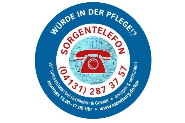 POL-LG: ++ Würde in der Pflege - Lüneburger Sorgentelefon bei Konflikten und Gewalt ++ Hinweis auf Sorgentelefon ++ Aktion des Kriminalpräventionsrat Lüneburg ++