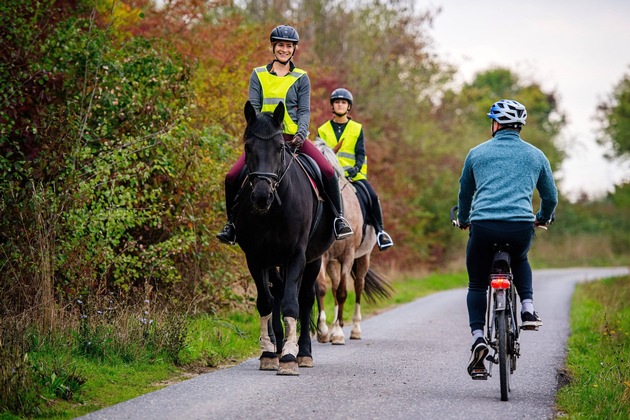 Pferde im Straßenverkehr / ADAC gibt Tipps zur Sicherheit von Tier und Reiter