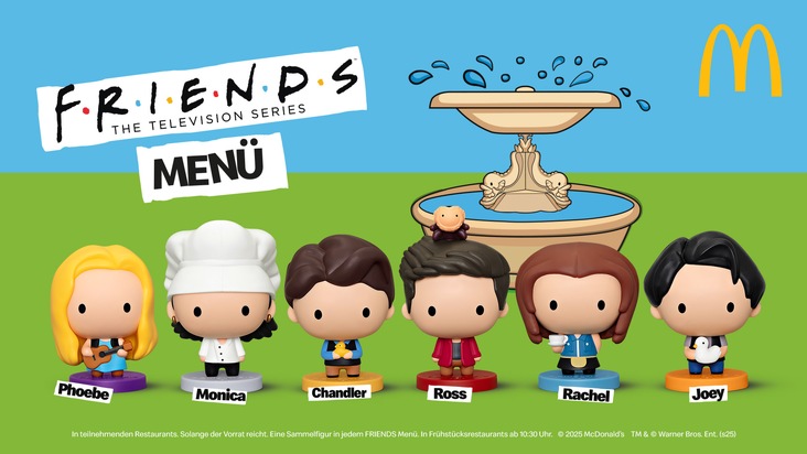 Nostalgie trifft Sammelspaß: McDonald&apos;s Deutschland und Kultserie FRIENDS lancieren neues Menü