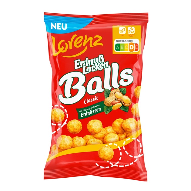 Presseinformation Lorenz: ErdnußLocken Balls: Ein rundes Snack-Vergnügen