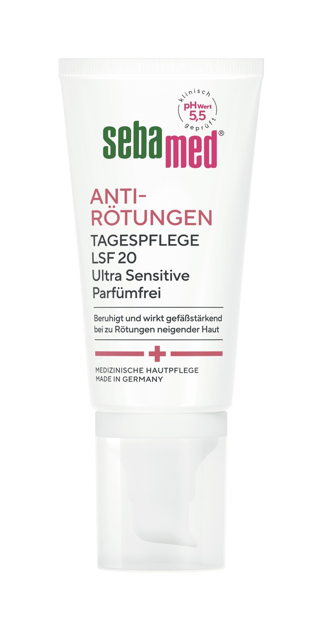 Pressemitteilung: Ausgezeichnete Pflege: sebamed Anti-Rötungen Serie