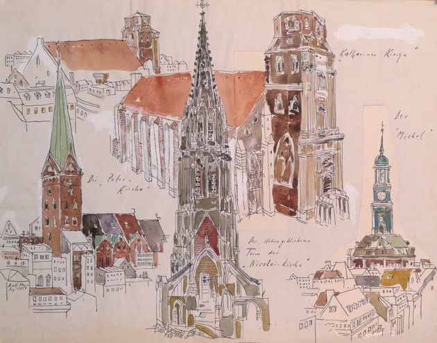 Ausstellung &quot;Rolf Meyn (1930 - 2013): Stadtansichten Dresden / Hamburg&quot;