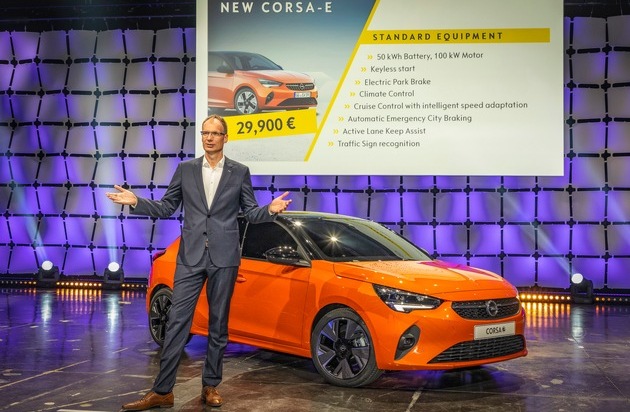 Opel Automobile GmbH: Das Volkselektroauto: Neuer Opel Corsa-e startet ab 29.900 Euro (FOTO)