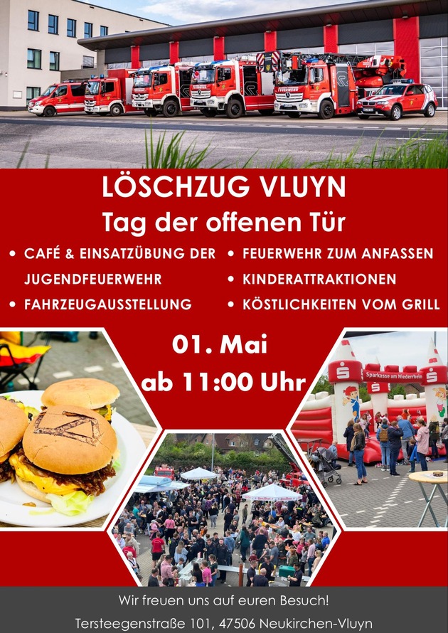FW Neukirchen-Vluyn: Tag der offenen Tür beim Löschzug Vluyn