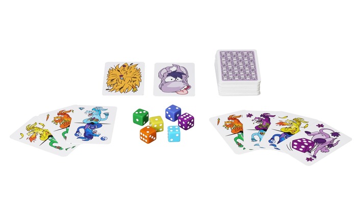 Double Donkey: Wer ist der größte Esel? Buntes Karten-Würfelspiel von Piatnik