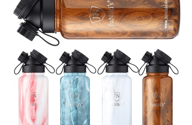 JuNiki´s Double Neck GmbH: JuNiki's - Teuerste Trinkflasche der Welt kommt aus Schwanewede bei Bremen / Das perfekte Geschenk für die, die schon (fast) alles haben / 15.-17. Januar 2019 auf der XOOM Vibes in Berlin