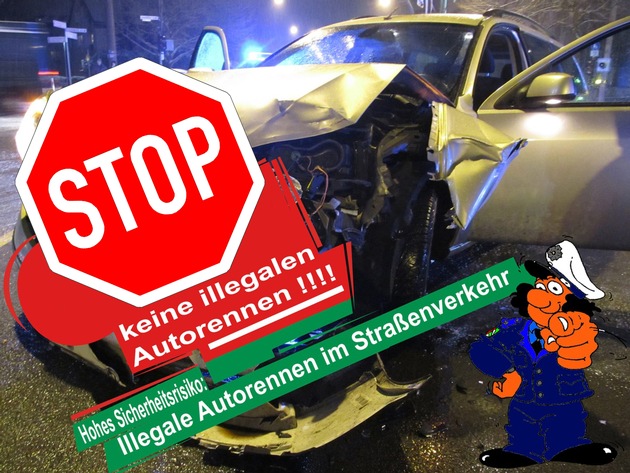 POL-ME: Bei illegalem Kraftfahrzeugrennen verunglückt - Velbert - 2106046