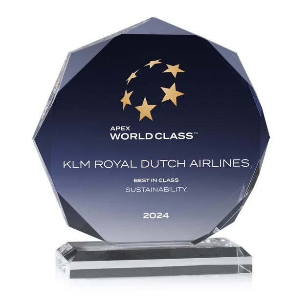 KLM gewinnt APEX World Class Award 2024
