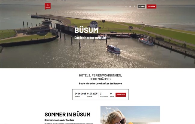 Digitale Innovation mit Nordseebrise: www.buesum.de – Urlaubsinspiration mit WOW-Effekt