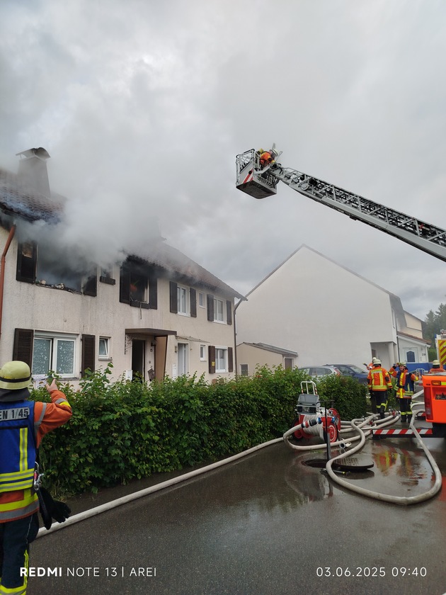 LRA-Ravensburg: Wohnungsbrand in der Siebenbürgenstraße in Wangen