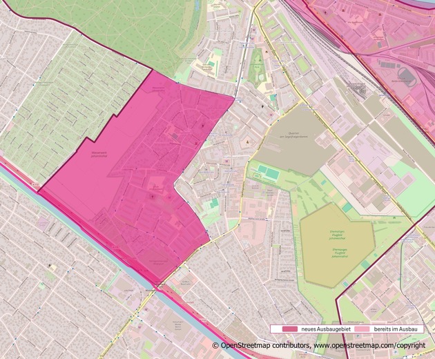 Glasfaser für Berlin Johannisthal ab sofort buchbar