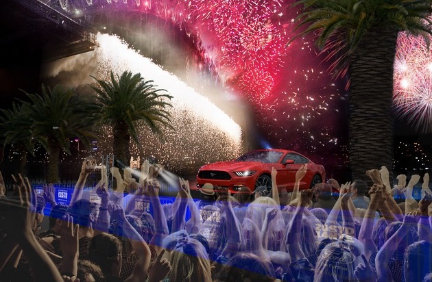 Ford-Werke GmbH: Neuer Ford Mustang: Großer Auftritt bei der spektakulären Silvester-Party in Sydney (FOTO)