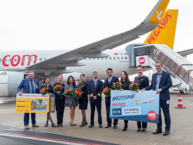 Bremen Airport: Fotos vom Erstflug – Pegasus Airlines hebt in Richtung Istanbul ab