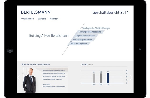 Bertelsmann SE & Co. KGaA: Bertelsmann informiert multimedial über strategische Fortschritte