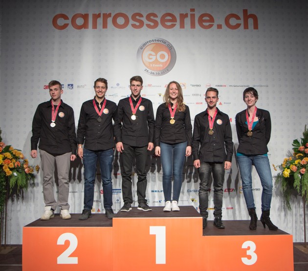 Schweizermeisterschaft Carrossier/-in Spenglerei und Lackiererei:
Die AMAG gratuliert herzlich