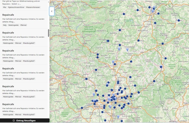 Ressourcenschonung leicht gemacht – Interaktive Karte zeigt wie und wo es geht