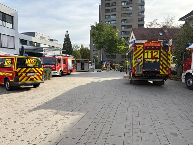FW Konstanz: Gefahrstoffeinsatz im Klinikum